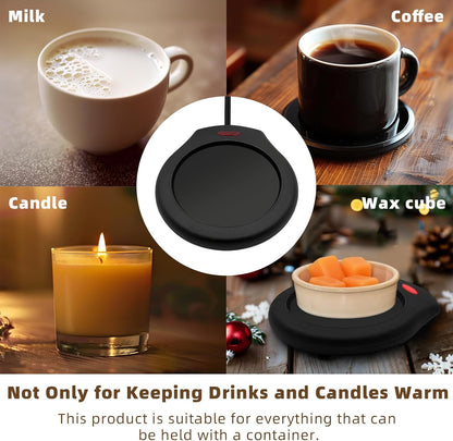 Home&Office Desktop Electric Mug Warmer-Coffee/Tea/Cocoa/Soup-Scented Candles Gift for Winter